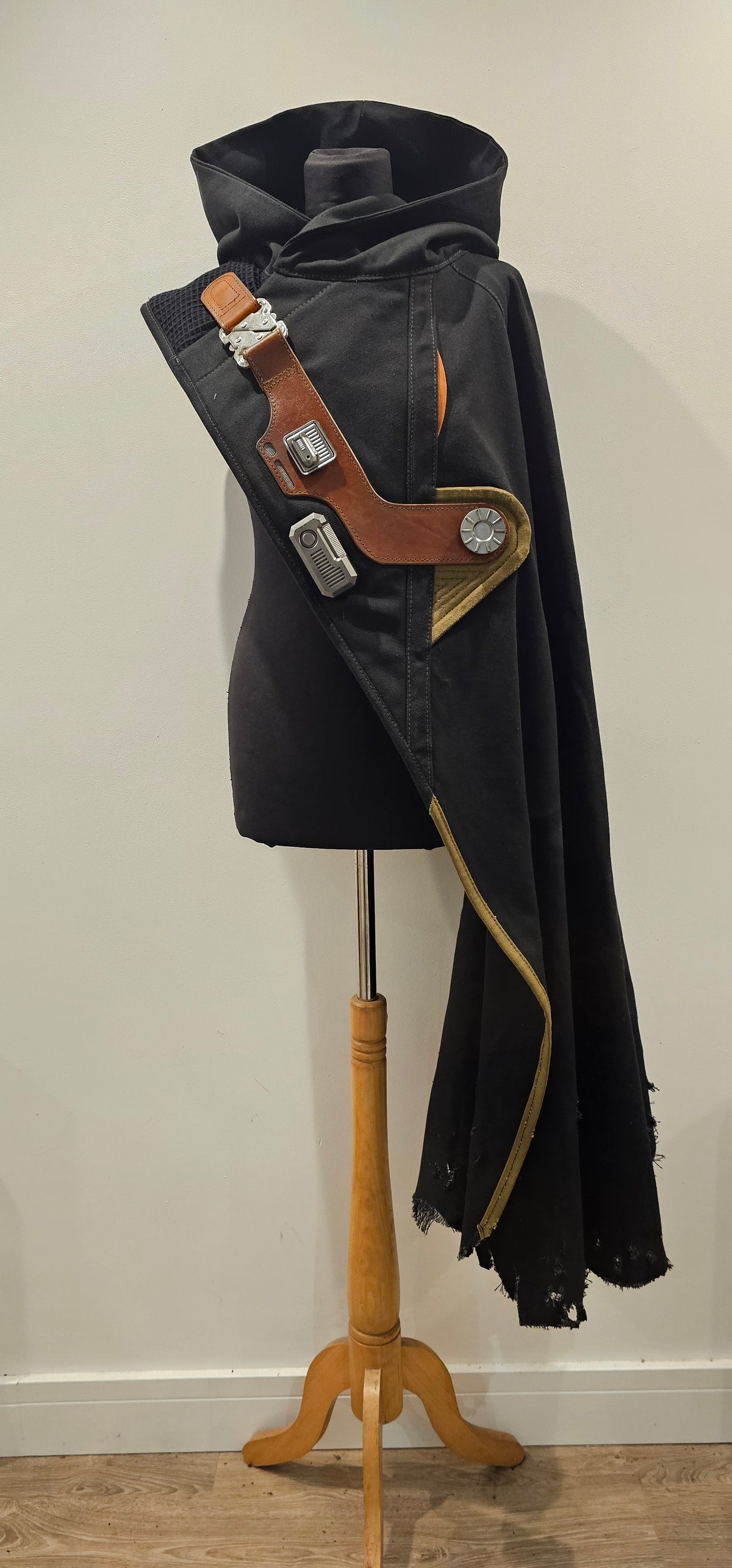 Sci-Fi Asymmetric hooded cloak
