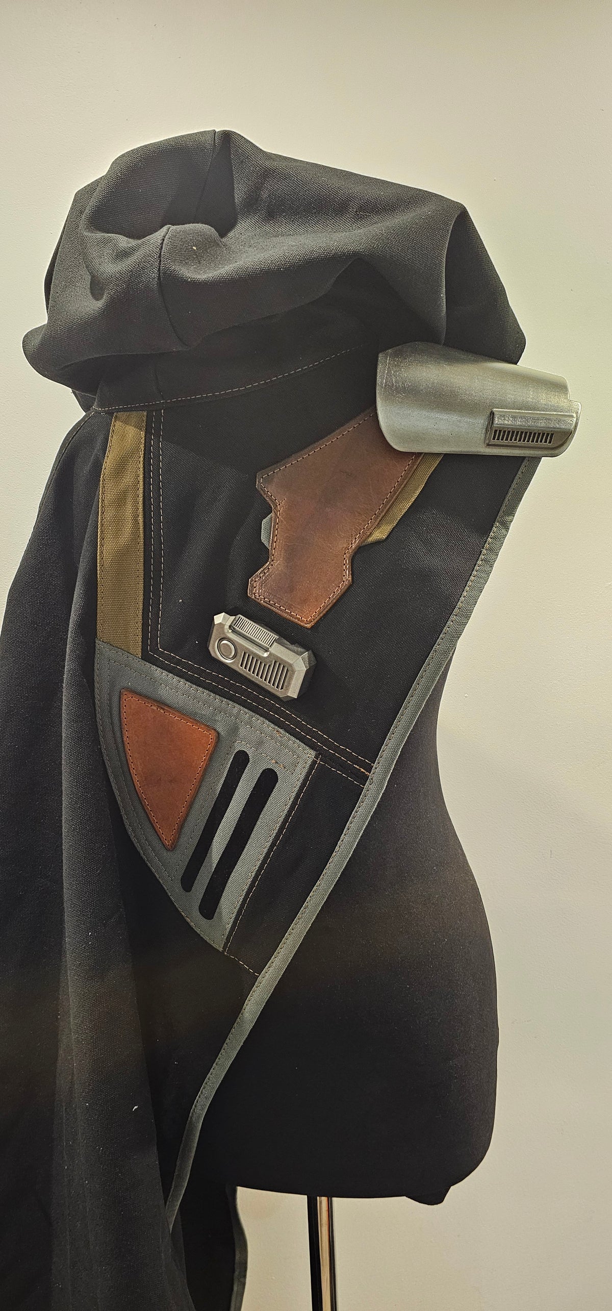 Sci-Fi Asymmetric hooded cloak
