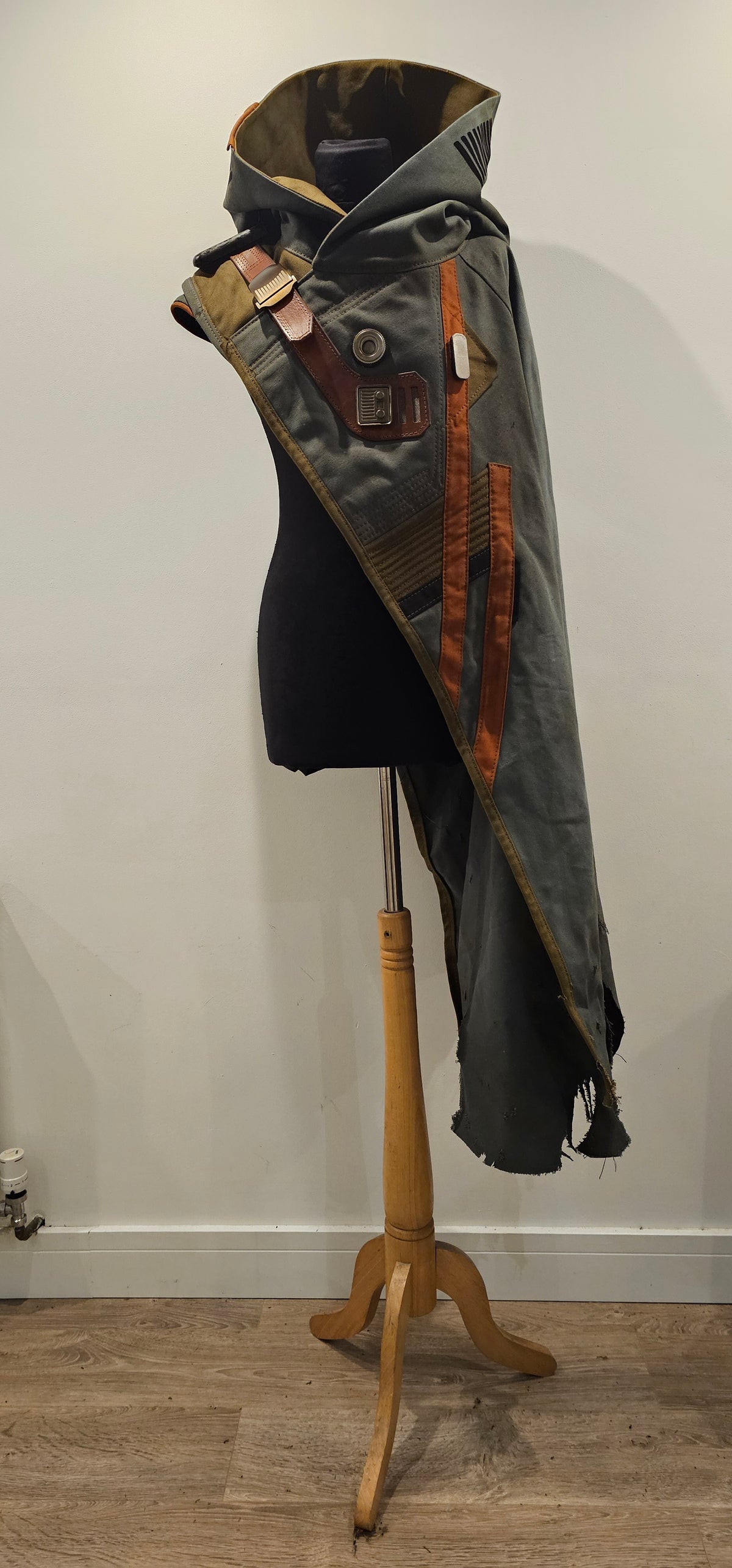 Sci-Fi Asymmetric hooded cloak