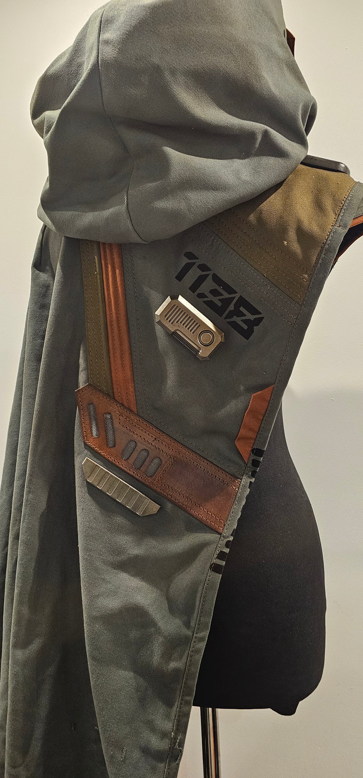 Sci-Fi Asymmetric hooded cloak