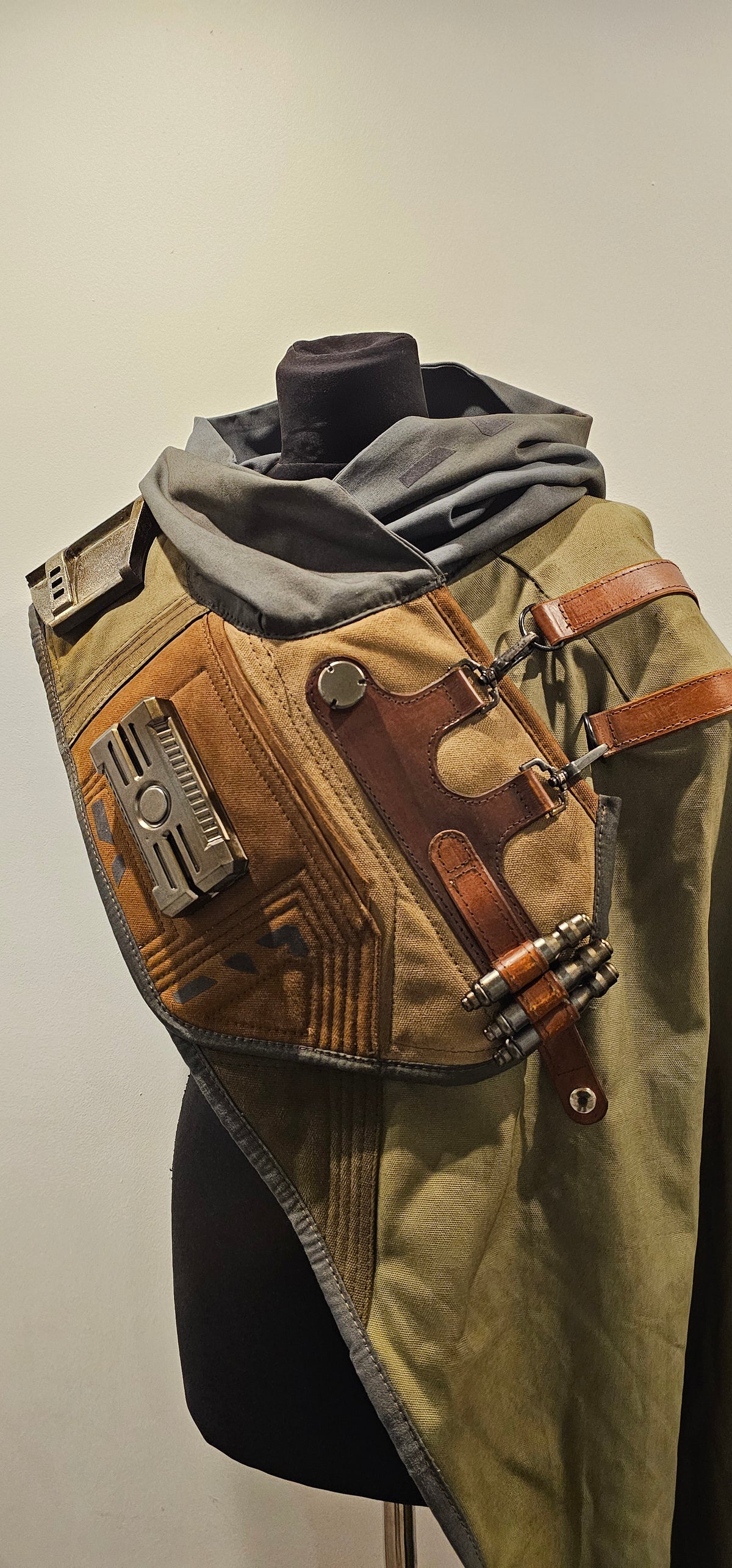 Sci-Fi Asymmetric hooded cloak