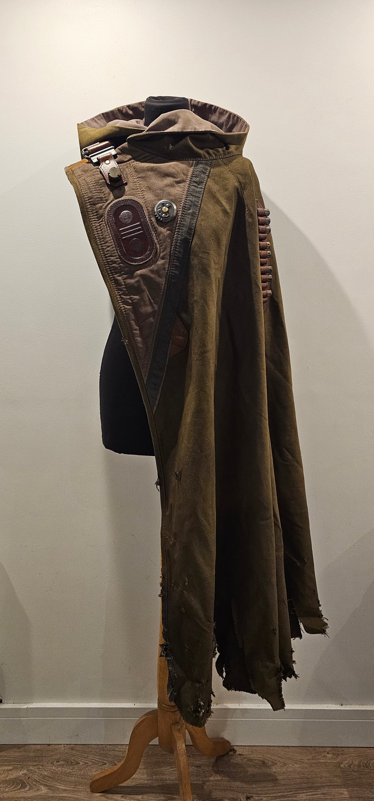 Sci-Fi Asymmetric hooded cloak