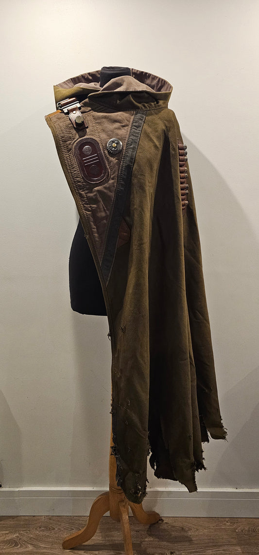 Sci-Fi Asymmetric hooded cloak