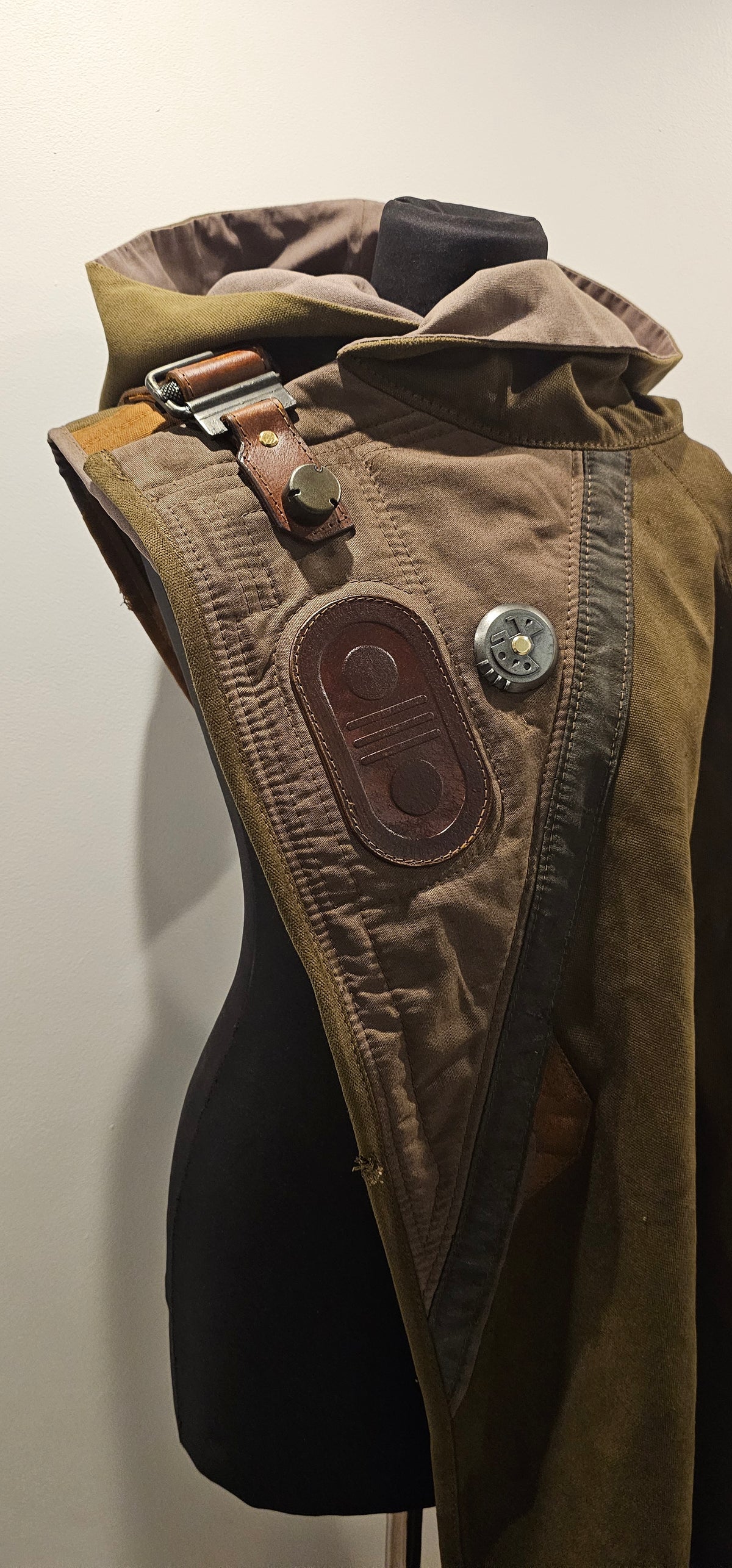 Sci-Fi Asymmetric hooded cloak