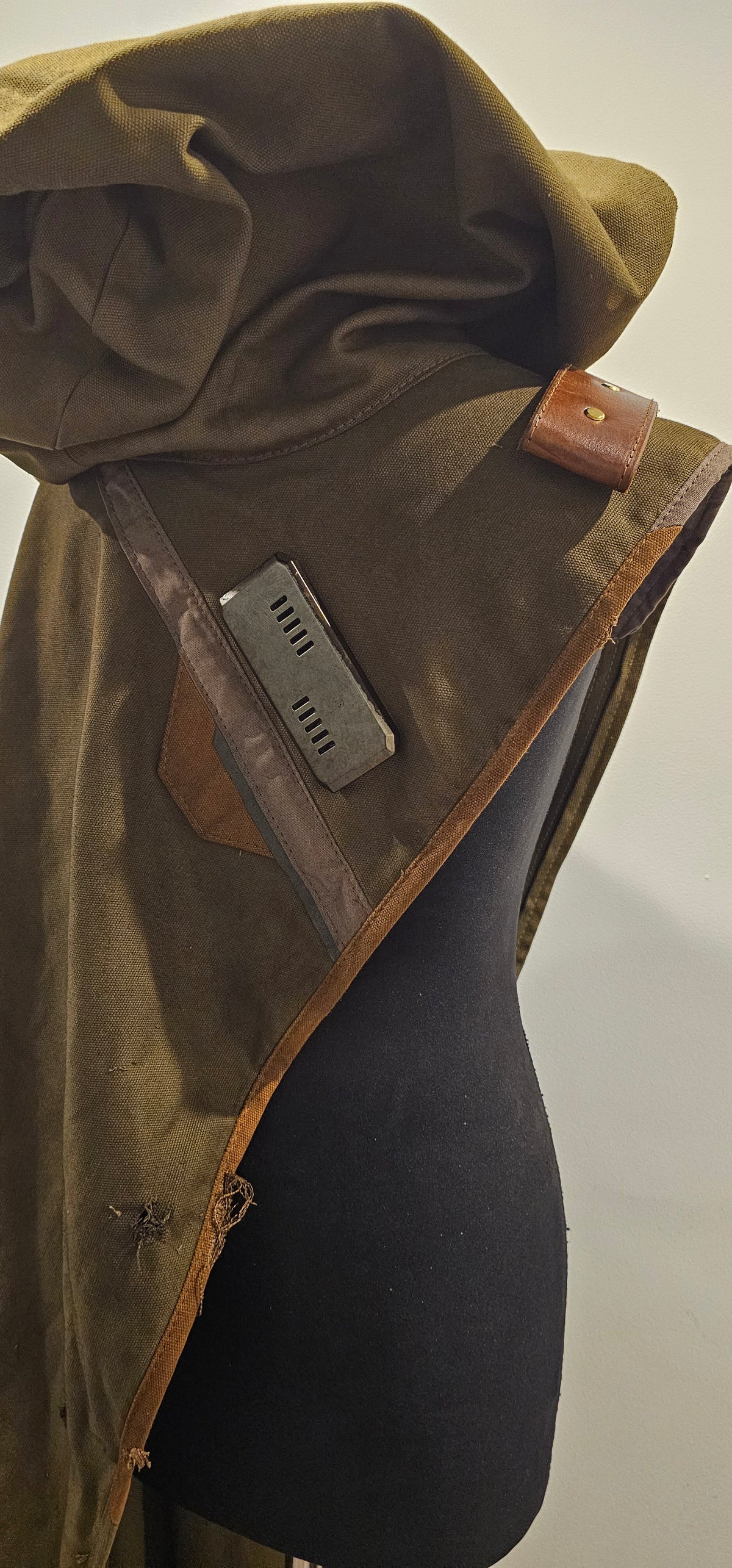 Sci-Fi Asymmetric hooded cloak