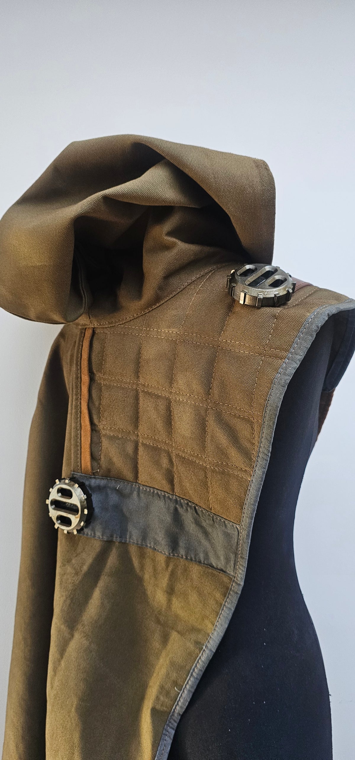 Sci-Fi Asymmetric hooded cloak