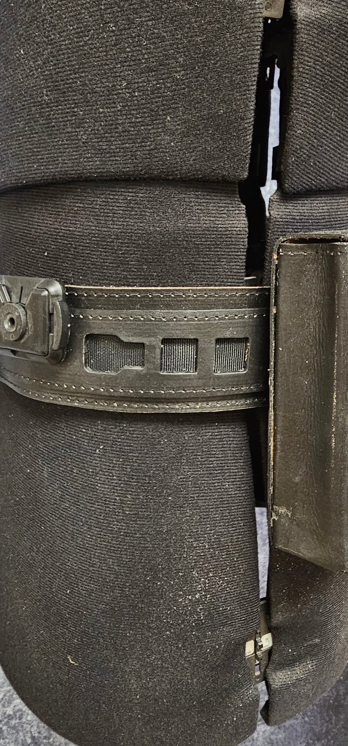 Custom leather belt, and pouches