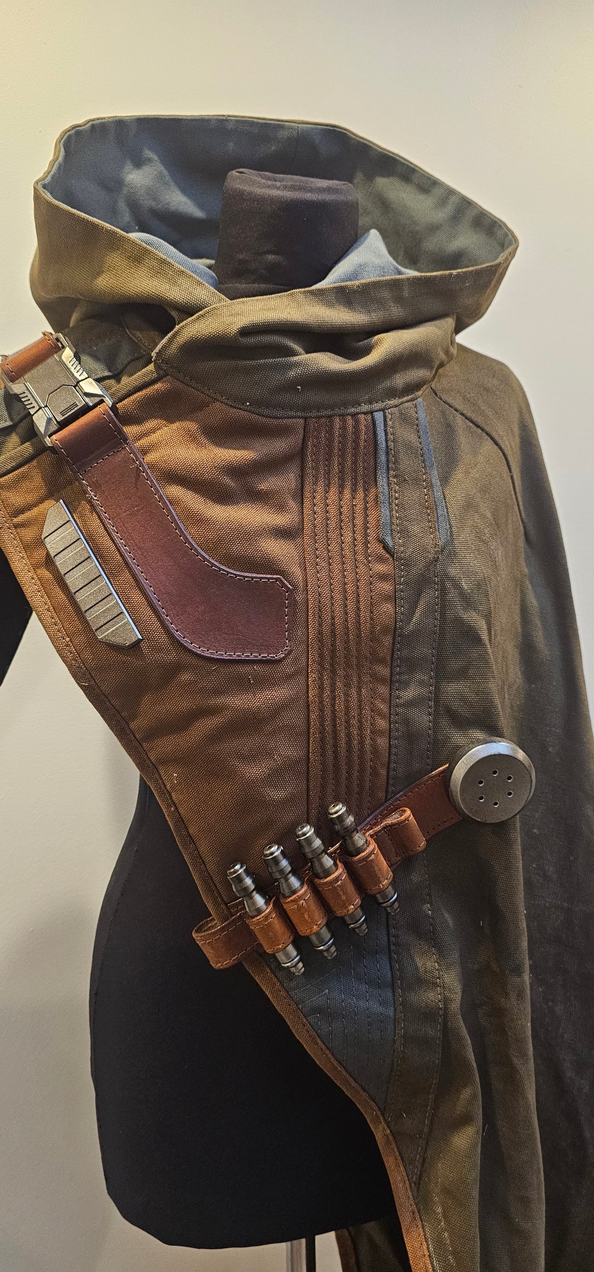 Sci-Fi Asymmetric hooded cloak