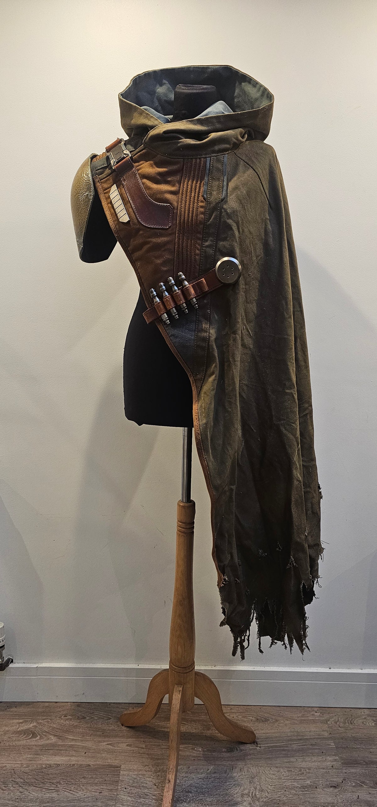 Sci-Fi Asymmetric hooded cloak